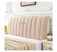 Housse De Tête De Lit en Velours for La Rénovation De Votre Chambre, Protection Extensible Anti-poussière for Lits Rembourrés en Bois, Décoration Intérieure Et Rénovation De Cadre De Lit(Beige,200cm)