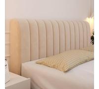 Housse De Tête De Lit en Velours for Lit Queen, King Et Full, Matelassée, Épaisse, Anti-poussière, Lavable, Protection De Cadre De Lit for La Décoration De La Chambre(Khaki Color,150cm/59in)
