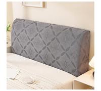 Housse De Tête De Lit En Velours Jacquard Extensible, Housse De Tête De Lit For Full Cal King Queen Size, Protection Universelle Anti-poussière À Couverture Complète(Circle Darkgray,C King/67-75in)