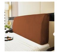 Housse De Tête De Lit en Velours pour Lits Double, Queen Et King, Protection Anti-poussière Extensible - Rafraîchissez Votre Décoration, Housse De Protection Douce(Brown,120cm)