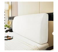 Housse De Tête De Lit en Velours pour Lits Double, Queen Et King, Protection Anti-poussière Extensible - Rafraîchissez Votre Décoration, Housse De Protection Douce(White,220cm)