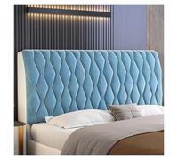Housse de tête de lit en velours, rafraîchissement de la chambre- Un tissu luxueux qui protège la tête de lit et lui donne un tout nouveau look, un incontournable for les propriétaires modernes(Blue,2