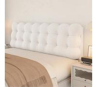 Housse de tête de lit épaisse et coussin de lecture - Panneau mural rembourré pour lit double - Coussins de 10 cm (190 x 60 x 10 cm) pour plus de confort et de sécurité - Soutien anti-collision