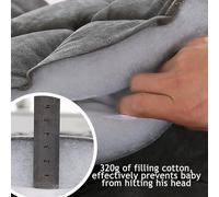 Housse De Tête De Lit Extensible En Velours Avec Rembourrage Matelassé, Universelle, Idéale For Le Salon Ou La Chambre À Coucher, Protège Vos Meubles Et Offre Un Confort Rafraîchissant.(Gray,220cm)