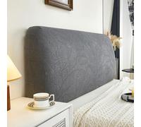 Housse de tête de lit Extensible for lit Double - Tissu Jacquard élastique, Anti-poussière et antidérapant, for Une décoration de Chambre élégante et sans Effort(Gray,120cm)
