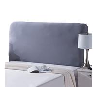 Housse de tête de lit extensible pour tête de lit king size - Housse de protection élastique pour tête de lit rembourrée/bois/cuir - Pour décoration de chambre à coucher (150 à 170 cm, gris 3)