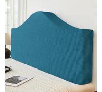 Housse de tête de lit extensible universelle - Housse de tête de lit douce tout compris pour lit simple/king/double - Blanc cassé 200 cm - Décoration et protection idéales pour la chambre à coucher