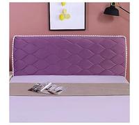 Housse de tête de lit, Housse de tête de lit, housse de protection rembourrée en velours extensible, matelassée, for lits jumeaux, queen size, full, king size, rouge, 220 cm(Purple,180CM)