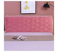 Housse de tête de lit, Housse de tête de lit, housse de protection rembourrée en velours extensible, matelassée, for lits jumeaux, queen size, full, king size, rouge, 220 cm(Pink,200CM)