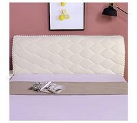 Housse de tête de lit, Housse de tête de lit, housse de protection rembourrée en velours extensible, matelassée, for lits jumeaux, queen size, full, king size, rouge, 220 cm(Rice,220CM)