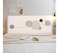 Housse De Tête De Lit King/Double/Simple Housse De Protection De Tête De Lit Extensible Moderne Anti-poussière Protège-Têtes De Lit Universelle pour Décoration De Chambre-Beige-2||190cm