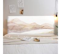 Housse De Tête De Lit King/Double/Simple Housse De Protection De Tête De Lit Extensible Moderne Anti-poussière Protège-Têtes De Lit Universelle pour Décoration De Chambre-Beige-4||190cm