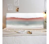 Housse De Tête De Lit King/Double/Simple Housse De Protection De Tête De Lit Extensible Moderne Anti-poussière Protège-Têtes De Lit Universelle pour Décoration De Chambre-Pink-White||160cm