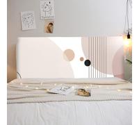 Housse De Tête De Lit King/Double/Simple Housse De Protection De Tête De Lit Extensible Moderne Anti-poussière Protège-Têtes De Lit Universelle pour Décoration De Chambre-Beige-3||190cm