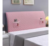 Housse de tête de lit matelassée à Motif Losanges, Housse de Protection antitaches, revêtement rembourré pour redonner Vie aux Anciennes têtes de lit- Pink||200CM