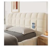 Housse De Tête De Lit Matelassée, Extensible Et Anti-poussière, For Une Décoration De Chambre Plus Moderne, Compatible Avec Les Têtes De Lit Plates Et Légèrement Arquées, Lavable En Machine.(Beige,190