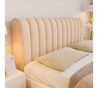 Housse de tête de lit rembourrée, anti-poussière Couvre tête de lit, velours cristal Couverture de tête de lit pour simple, double, king size bois/cuir/fer Dossier de lit, Lavable(120x70cm,Brown1)