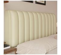 Housse De Tête De Lit Rembourrée en Cuir PU Imperméable Et Résistante à La Poussière, Compatible avec Les Têtes De Lit De Tailles Twin, Full, Queen Et California King. Cream 190x60cm/75x24in
