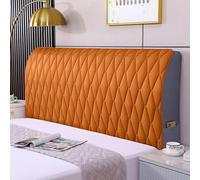 Housse de tête de lit universelle en velours - Housse rembourrée extensible matelassée anti-poussière pour lit simple/double/king size - Décoration élégante pour chambre à coucher (motif losange, 120