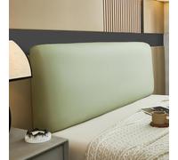 Housse De Tête Lit en Simili Cuir PU - Extensible & Universelle pour Sommier 90/140/160/180 Cm Protection Anti-poussière, Déperlant, Façade Lisse Facile À Essuyer(Green,Cal :180cm(70.87inch))