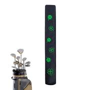 Housse de tige de golf Lucky Clover Housse en cuir PU Housse de tige de golf | Étui de barre d'alignement, manchon de protection pour entraînement de golf, portée, équipement, R accessoire de fer