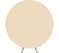 Housse De Toile De Fond Ronde De Couleur Unie Avec Fermeture Éclair En Bas Pour Fête D'anniversaire,Cérémonie,Banquet,Champagne,2 M De Diamètre