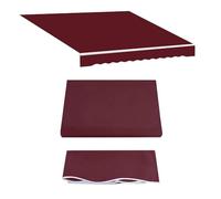 Housse de toile de rechange imperméable pour les auvents extérieurs Tissu rétractable en polyester pour fenêtre et porte Abat-jour de marché de jardin 19,6 x 11,5 pieds (6 x 3,5 m)