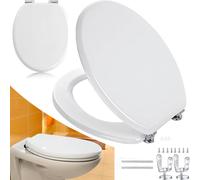 Housse de toilette universelle en bois MDF, housse de siège de toilette lourde b