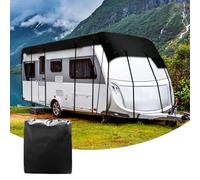 Housse de toit imperméable universelle en tissu Oxford 210D respirant pour camping-car, protection contre le gel et les UV avec sangles rétractables pour camping-car (7,5 x 3 m)