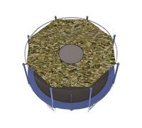 Housse de trampoline d'extérieur - Partie supérieure du trampoline avec protection UV, tissu pare-soleil imperméable, protection solaire résistant, ajustement réglable de 6 à 16 pieds | Refuge si