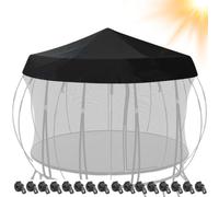 Housse de trampoline pour - Résistante aux déchirures - Abri | La housse de tente de trampoline coupe-vent offre une ombre confortable pour aider les enfants à profiter du jeu en plein air