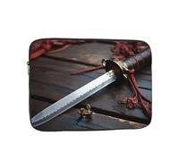 Housse de transport antichoc pour ordinateur portable de 10 pouces avec épée de samouraï japonaise