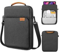 Housse de transport avec bandoulière pour tablette de 27,9 à 11 cm, compatible avec iPad Pro M4/iPad Air M2, iPad 10e 10,9, iPad 9/8/7e 10,2, iPad Air 5/4e 10,9, Tab S8/S9 11
