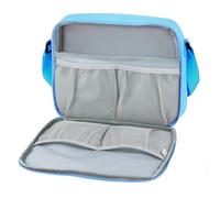 Housse de Transport Compatible avecTIMIO Boîte à Musique Interactive et Éducative, avec 4 Pochette en Filet pour 4 Set 20 Disques, Bleu