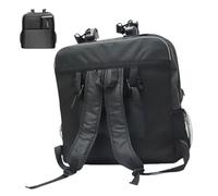 Housse de transport de voyage, sac de sport pliable, sangles de sac à dos, sac de poussette, solution de rangement polyvalente, robuste et pliable, 46 x 48 x 18 cm pour voyage en avion, Attribut