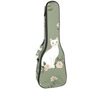 Housse de transport élégante en forme de libellule dorée de 58,4 cm avec rembourrage de ligne pour ukulélé avec rangement et poignée épaisse, Multicolore 06, 25.9x9x3.1in/66x23x8cm, Organiseur de sac