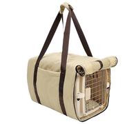 Housse de transport - Housse de protection avec poignées de transport - Pour cage de transport pour chat avec fond en maille et antidérapant - Pour animaux de compagnie, chiots, chats, voyage et avion
