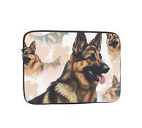 Housse de transport légère pour ordinateur portable 13" - Étanche et résistante aux chocs - Pour les amoureux des chiens de berger allemand