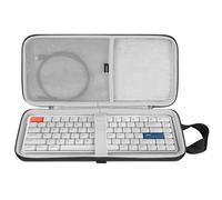 Housse de Transport pour Clavier Slim Geekria, Compatible avec Logitech MX Mechanical Mini, MelGeek O2, Flow Lite 84 / LOFREE Flow84, IQUNIX MQ80, 84 Touches, Coque Rigide (Gris foncé)