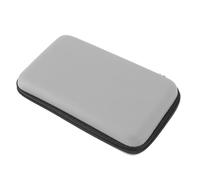 Housse de transport pour console de jeu, coque rigide portable de voyage pour New 3DS XL, pour New 2DS XL, 3DS XL, 3DS LL avec 8 emplacements de jeu poche intérieure (argent)