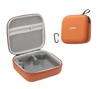 Housse de Transport pour DJI Flip, Sac de Stockage Portable, Sac à Main, Housse de Transport Rigide, Accessoires pour Drones, 19 x 17.3 x 7.5cm (Orange)