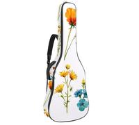Housse de transport pour guitare 101,6 cm, 104,7 cm, 106,7 cm, rembourrage doux en éponge de 1 cm d'épaisseur pour guitare acoustique, électrique, guitare classique, ligne tropicale colorée Monstera