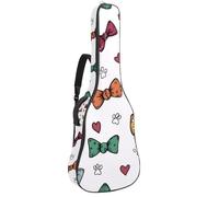 Housse de transport pour guitare acoustique de style rustique avec double bandoulière réglable et boucle de suspension au dos Motif bouquet de tournesols jaunes 101,6 x 104,7 cm, Multicolore 10