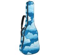 Housse de transport pour guitare acoustique, magnifique étui pour guitares de 101,6 cm/104,7 cm, imperméable avec couche de protection, nuages colorés, multicolore, 42.9x16.9x4.7 in, Sac pour guitare