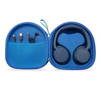 Housse de transport pour JBL TUNE 720BT 520BT 510BT et pour le casque WH-1000xm4 WH-CH520 WH-CH720N, EVA Boîte de rangement rigide Sac de transport pour casque d'écoute Organisateur portable (Bleu)