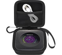 Housse De Transport Pour Netgear Nighthawk M1 Mr1100 / M5 Mr5200 / M6 / M6 Pro Mr6500 5G Wireless Wifi Router, Pochette Filet Intérieure Supplémentaire Pour Le Câble, Noir. (Etude Seulement)[X872]