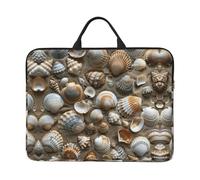 Housse de transport pour ordinateur portable 14" Motif coquillages sable