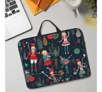Housse de transport pour ordinateur portable de 14", légère, imperméable, résistante aux chocs, souple, motif Casse-noisette, ballet, danse de Noël, tablette de voyage avec poignée pour ordinateur