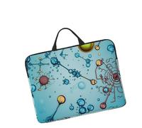 Housse de transport pour ordinateur portable de 14", légère, imperméable, résistante aux chocs, souple, pour abstraction, biologie, chimie, tablette de voyage avec poignée pour ordinateur portable de