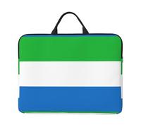 Housse de transport pour ordinateur portable de 14 pouces Motif drapeau Sierra Leone